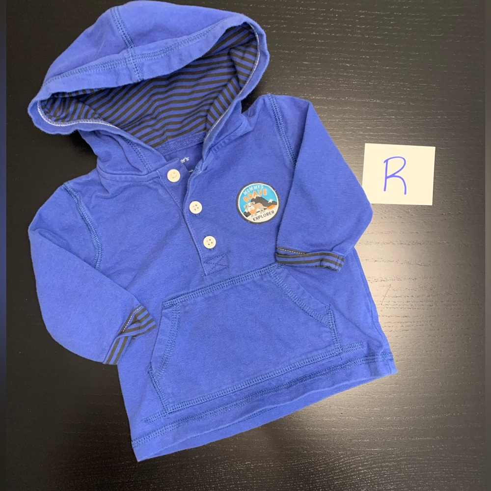 ⭐️2/$5.00⭐️ Carter's 3m Blue Hoodie